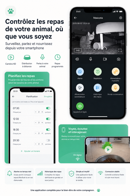 Distributeur de Croquettes Connecté
