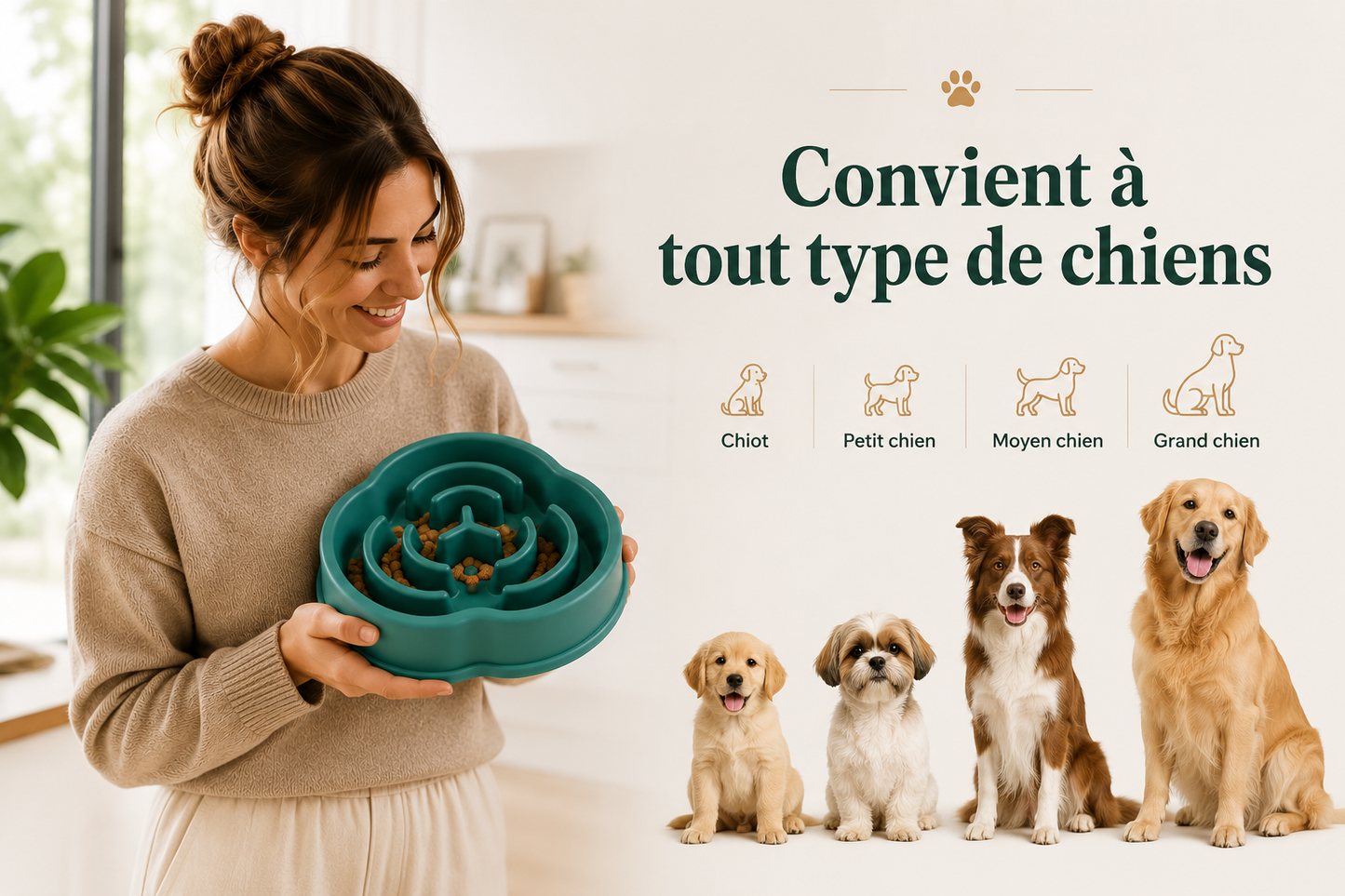 Gamelle Anti-Glouton pour Chien