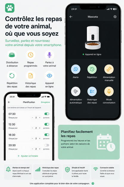 Distributeur de Croquettes Connecté