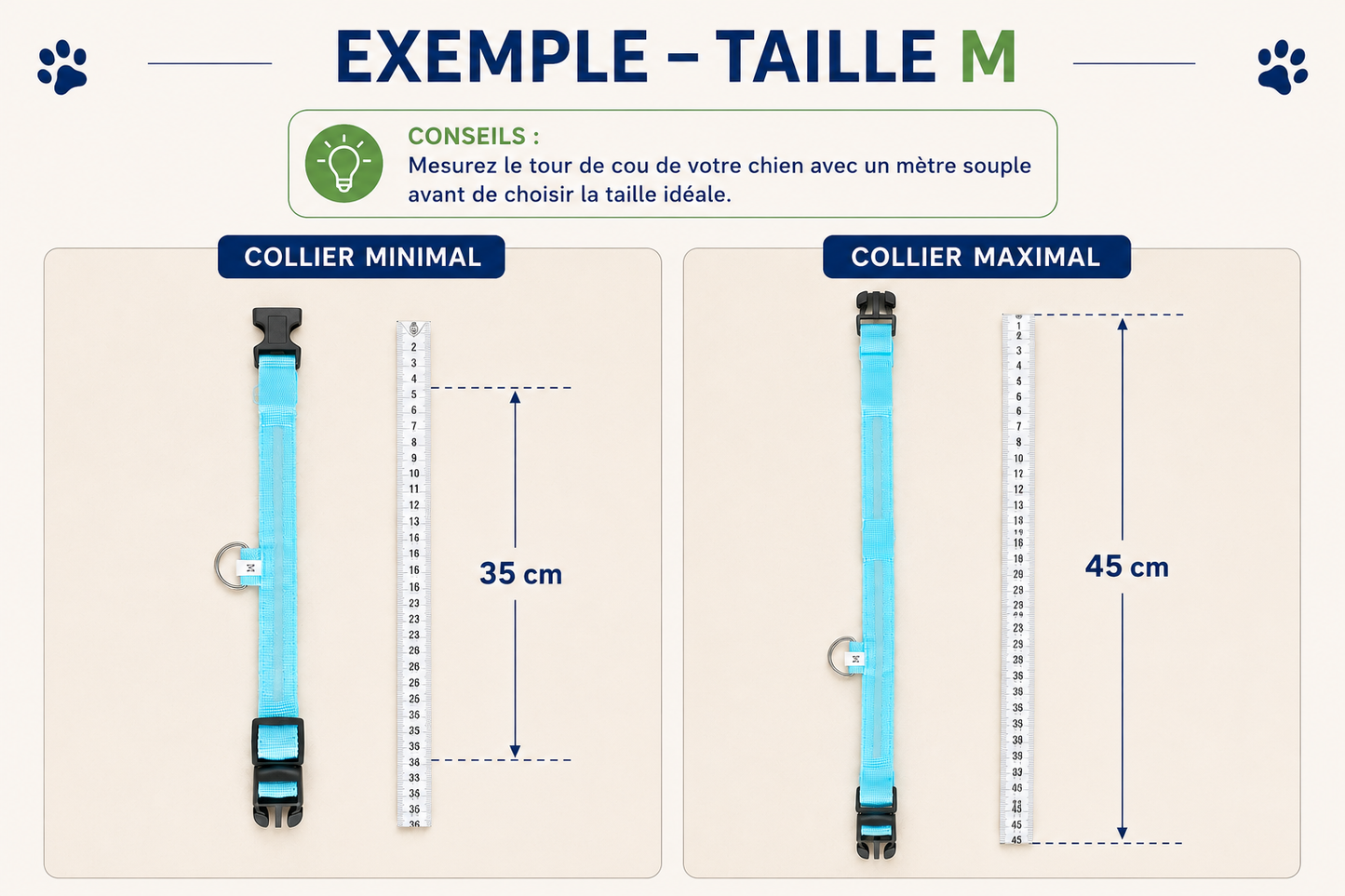Collier Led pour chien